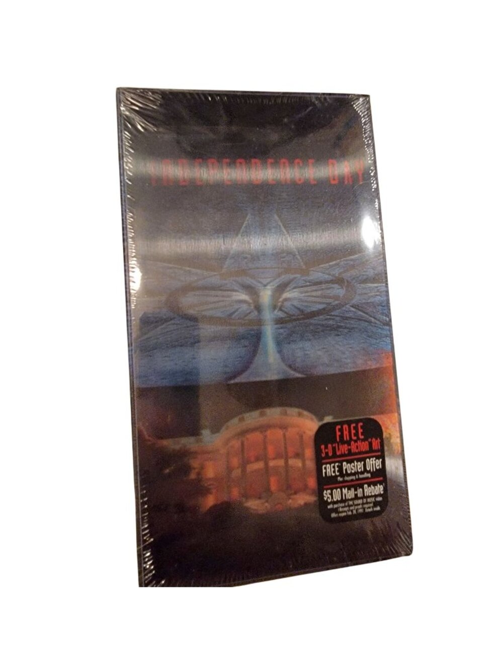 Vintage 90s Independence Day VHS Movie Tape New Sealed Media Will Smith Action